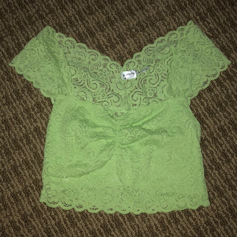 Free people lace crop top